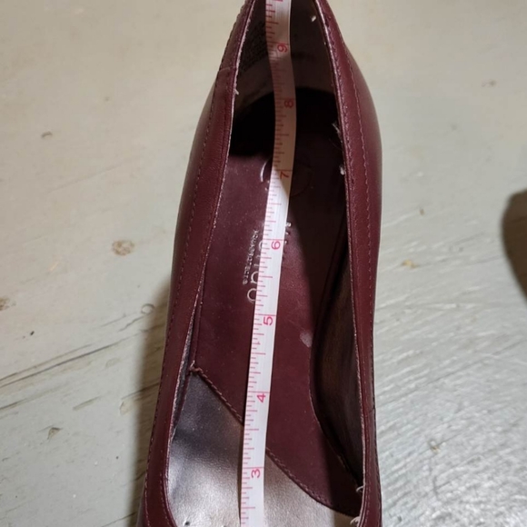 Blondo Burgundy Leather Shoes Size 5 1/2 - Picture 7 of 8